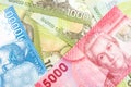 Chile bank notes Royalty Free Stock Photo