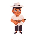 chile charango character playing Royalty Free Stock Photo