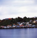 chile chiloe island with stilt houses Royalty Free Stock Photo