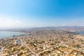 Chile Coquimbo city aerial view Royalty Free Stock Photo