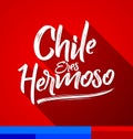 Chile eres hermoso, Chile you are beautiful spanish text