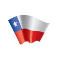 Chile flag, vector illustration Royalty Free Stock Photo