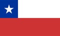 Chile Flag vector isolated on transparent background. It is also known as La Estrella Solitaria