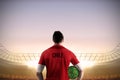 Chile football player holding ball Royalty Free Stock Photo