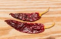Chile Guajillo seco dried hot chili pepper Royalty Free Stock Photo