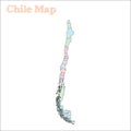 Chile hand-drawn map.