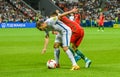 Chile national football team midfielder Marcelo Diaz in action during FIFA Confederations Cup 2017 semi-final Portugal vs Chile