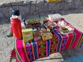 South America Chile San Pedro Atacama Desert Salar de Tara Wild Flamingos Tour Breakfast Sunrise Birds Watching Adventure Royalty Free Stock Photo