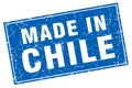 Chile square grunge made in stamp