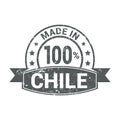 Chile stamp design vector