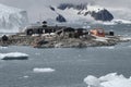 Chilean Antarctic Research base Gonzalez Videla. Situated on the Antarctic Peninsula at Paradise Bay