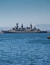 Chilean battle war ship Royalty Free Stock Photo