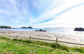 Chilean Chiloe Island Coast Landscape. Pacific coast landscape