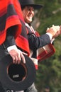 chilean dance couple dancing la cueca the man in gaucho clothes with white background may 2018