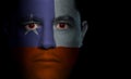 Chilean Flag - Male Face