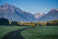 Chilean Patagonia landscape in the Pumalin Natural Park Royalty Free Stock Photo