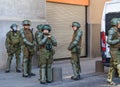 Chilean police force at International Women's Day 8M Strike - Santiago, Chile - Mar 08, 2020