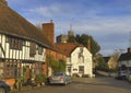 Chilham, Kent, UK - December 22, 2019:  One of the finest preserved medieval villages in England situated above the River Stour. Royalty Free Stock Photo