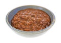 Chili With Beans In Bowl Side View Royalty Free Stock Photo