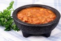 Chili beans bowl special recipe Royalty Free Stock Photo