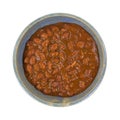 Chili With Beans In Bowl Top View Royalty Free Stock Photo