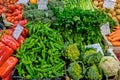 Chili, broccoli and other vegetables Royalty Free Stock Photo