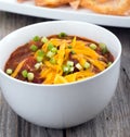 Chili con carne bowl Royalty Free Stock Photo