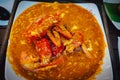 Chili crab, famous food of singapore Royalty Free Stock Photo