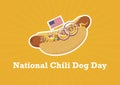 National Chili Dog Day vector