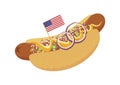 Chili Dog icon vector Royalty Free Stock Photo