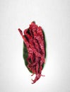 Chili or dry red pepper on a background.