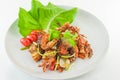 Chili fried crab with black peper, Poo Nim Pad Prik Thai Dum.