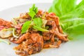 Chili fried soft crab with black peper, Poo Nim Pad Prik Thai Dum.