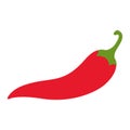 Chili hot pepper icon. Red chilli cayenne peppers Royalty Free Stock Photo