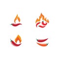 Chili illustration logo vector