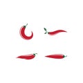 Chili illustration logo vector