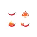 Chili illustration logo vector