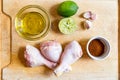 Chili Lime chicken prep