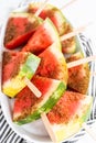 Chili lime watermelon pops Royalty Free Stock Photo