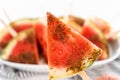 Chili lime watermelon pops Royalty Free Stock Photo