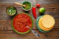 Chili with meat platillo Mexican food Royalty Free Stock Photo