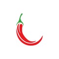 chili-pepper icon. flat illustration of chili-pepper - vector icon