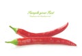 Chili pepper isolated.