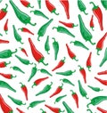 Chili pepper pattern background