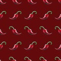 chili pepper pattern design seamless background Royalty Free Stock Photo