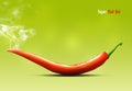 Super red hot chili pepper Royalty Free Stock Photo