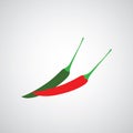 Chili pepper symbol