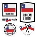 Chili quality label set for goods