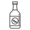 Chili sauce bottle icon, outline style