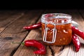 Chili Sauce (Sambal Oelek) Royalty Free Stock Photo